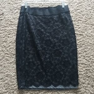 Maurices lace overlay skirt